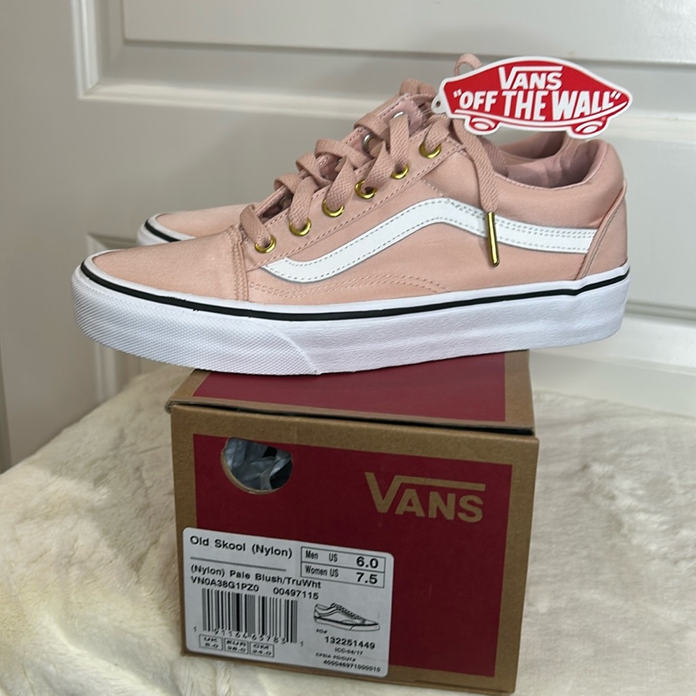 New! Vans Old Skool (NYLON) Pale Blush